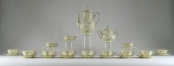 1G789 old cream colored rosenthal porcelain coffee set for 12 people
