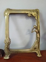 Art Nouveau copper photo frame, picture frame