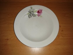 Alföldi porcelán rózsa mintás mélytányér 23 cm