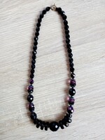 Old faceted glass necklace