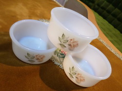 Rare! Pink milk glass, heat-resistant sauce and gravy bowl from Jena