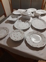 Christmas market!! 6 Personal Zsolnay flower dinner set (incomplete)