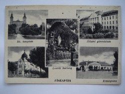 Old postcard from Jászapáti 1954 postcard