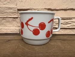 Zsolnay mug with cherry decoration