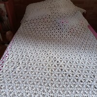 Hand crocheted large bedspread