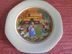 German porcelain message plate