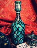 Marokkói kerámia váza, flaska