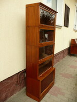 Antique Lingel Károly type 5-element bookcase / bookshelf / showcase in perfect condition