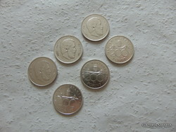 Ezüst 200 forint 1992 - 1993 - 1994 - Kossuth 5 forint 1947 3 darab