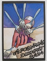 A polgárság diszkrét bája (Louis Bunuel) jóváhagyott moziplakát terv, 1979