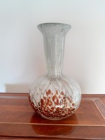 Retro muránói üveg váza régi üvegváza