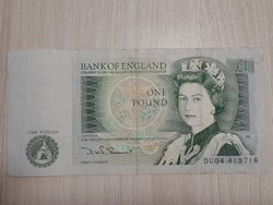 1 font , 1 pound Egyesült királyság bankjegy 1982 - 84