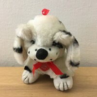 Spotted dog plush for Valentine's Day