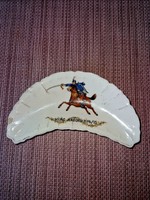 Első világháborús huszáros porcelán csontos tányér 1914-15