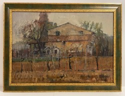 Original 62x82 cm oil painting by Italian painter Mario Massolo (1936- )