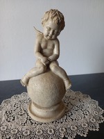 Angel sitting on a sphere
