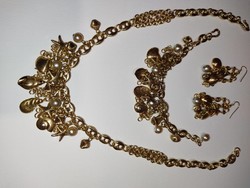 Retro metal jewelry set from Switzerland