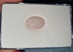Rose quartz gemstone for jewelers, collectors or other hobby purposes--new