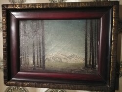 Very old landscape painting