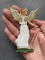 Painted angel old cin christmas ornament