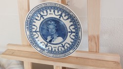 (K) Erzsébet Királynő jubileumi porcelán tányér 22 cm