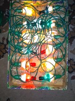Christmas light string, string of lights, string of lights 3. - Czechoslovakian zlatokov - aladin original