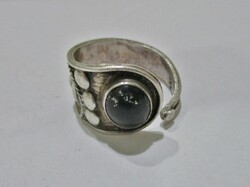 Beautiful old adjustable silver ring