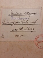 Zenekari kotta 1930 - Richard Wagner: Tannhäuser Marsch  A.J.B. 9213 Lyra No 494