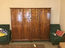 Four-door wooden wardrobe for sale