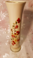 ZSOLNAY hibátlan, sorszámozott, kézzel festett, 20,3 cm magas váza