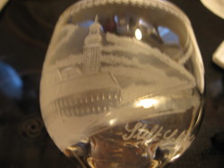 Antique, museum polished commemorative glass, Römer, stemmed glass stift schlierbach