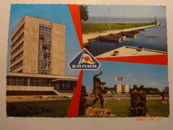 Régi képeslap: Zánka, Balatoni Úttörőváros