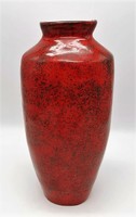 Pesthidegkút, retro vase, Hungarian applied art ceramics, 32 cm high, heavy, massive
