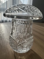 Ajka kristály gomba formájú kínáló/ tároló, keksz vagy bonbon-cukorka számára