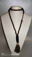 Marked designe jewelry necklace with mineral stone