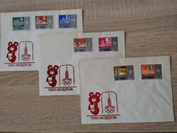 1980 Moszkvai olimpia  Misa maci  bélyeg  FDC