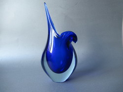 Sommerso, Murano teardrop vase (1960s)