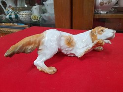 Rare Herend playing Irish Setter porcelain dog figurine.