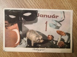 Szilveszteri /Újévi képeslap /1960