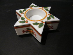 Hutschenreuther porcelain candle holder in the shape of a Christmas star