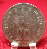 Portugália 1987. 20 escudo
