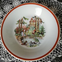 Fairytale scene khala porcelain children's plate