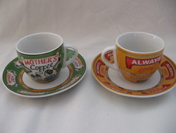 2 PCS set nostalgia euro home mocha cup mothers, always good coffee