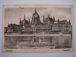 Régi képeslap 1949 Budapest Országház Parlament fotó levelezőlap
