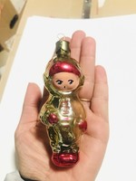 Régi retro üveg karácsonyfadísz,szovjet űrhajós