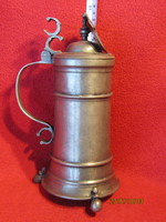 Antique pewter beer can 1767