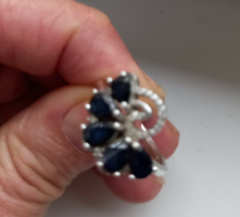 60 As valodi sapphire 925 sterling silver ring