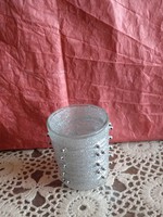 Silver beaded candlestick glass Christmas decoration, recommend!