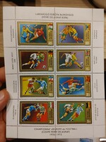 Labdarugó Európa Bajnokság   bélyeg sorozat postatiszta