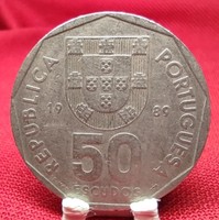 Portugália 1989. 50 escudo